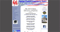 Desktop Screenshot of boonecountydemocrats.org